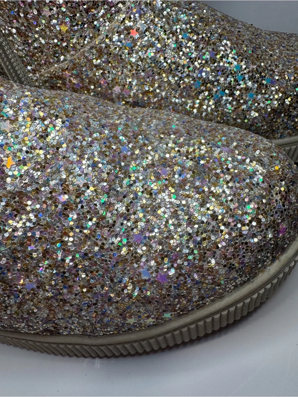 Kids Glitter Winter Boots - Rose Gold Sparkle